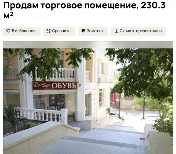 Помещение торгового назначения за 49 млн руб. Источник: «Авито»