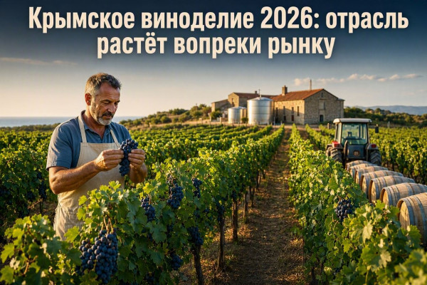 Фото: Шедеврум Крымское виноделие 2026: отрасль растёт вопреки рынку