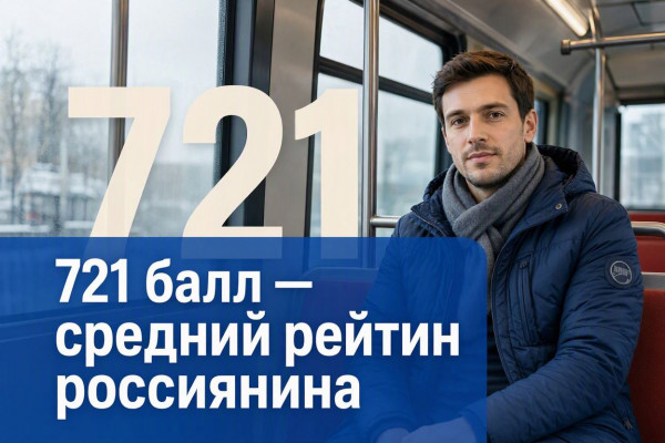 721 балл &mdash; средний рейтинг россиянина: почему за год он не изменился, хотя экономика перевернулась