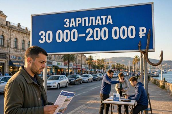 Широкий зарплатный диапазон в Крыму служит маркетинговой ловушкой