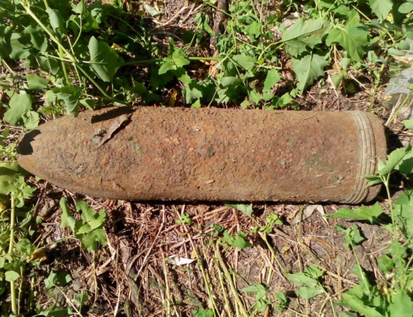 В Севастополе обнаружили артиллерийский снаряд времен войны